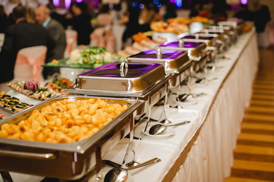 Khidmat celebration catering with buffet service