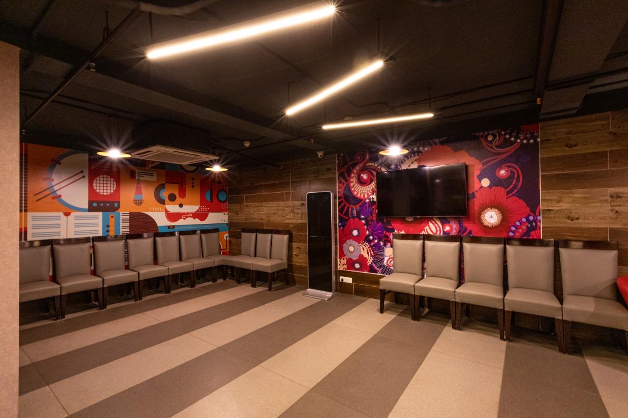 Khidmat Delhi interior with red seating